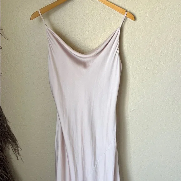 Shona joy ivory  satin luxe bias cowl neck maxi slip dress - Picture 6 of 16